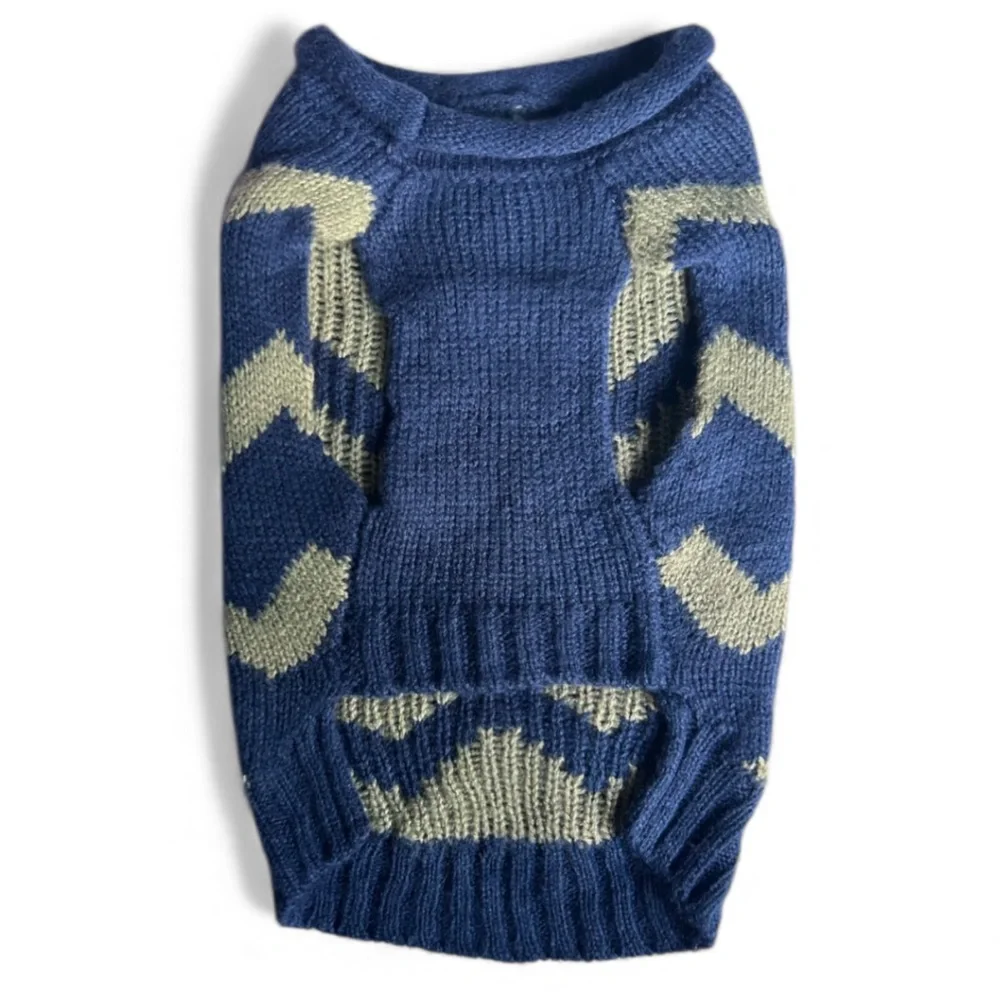 NWT Chevron Knit Dog Sweater